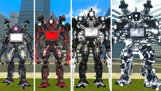 EVOLUTION OF NEW UPGRADED WHITE TRI-TITAN! VS ALL SKIBIDI TOILET BOSSES In Garry's Mod!