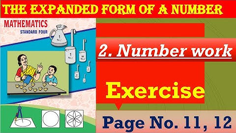Std 4th Mathematics The ||expanded form of a number|| (page no.11,12)