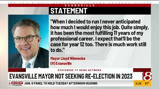 Evansville mayor not seeking re-election in 2023