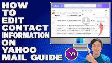 How To Edit Contact Information on Yahoo Mail 2024 Guide