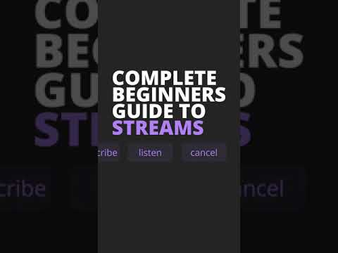 Beginners Guide to Streams #short #shorts