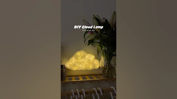DIY Cloud Night Lamp✨Easy room decor idea🥰 #diy #craft #decorideas thumbnail