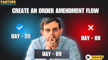 DAY09 - Create an Order Amendment Flow in @salesforce with @sfdcpanther #pantherschools