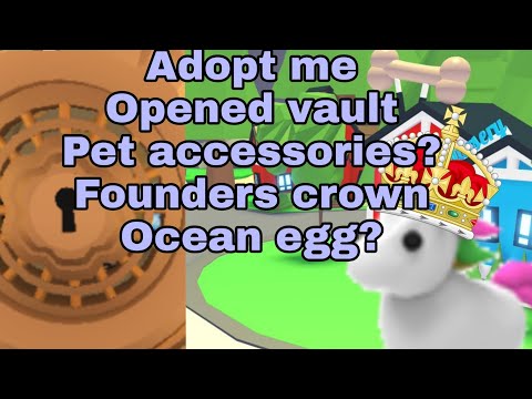 Roblox Adopt Me Opened The Vault And Found The Founders Crown Youtube - roblox adopt me founders crown