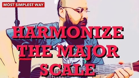 HOW TO HARMONIZE THE MAJOR SCALE IN SIMPLEST WAY | CHORD PROGRESSION | MUSIC THEORY | GUITAR LESSON