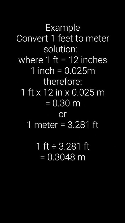 convert-foot-to-meter-youtubeshorts-tutorial-shorts-students
