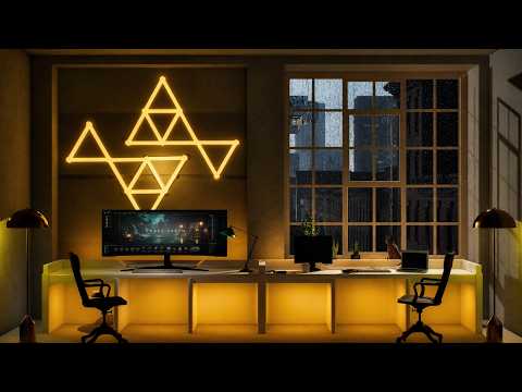 Cozy Studio Ambience | Window Rain Sounds for Focus & Relaxation | ASMR
