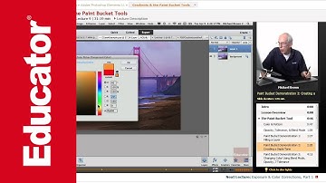 "Gradients & the Paint Bucket Tools" | Adobe Photoshop Elements 11 with Educator.com