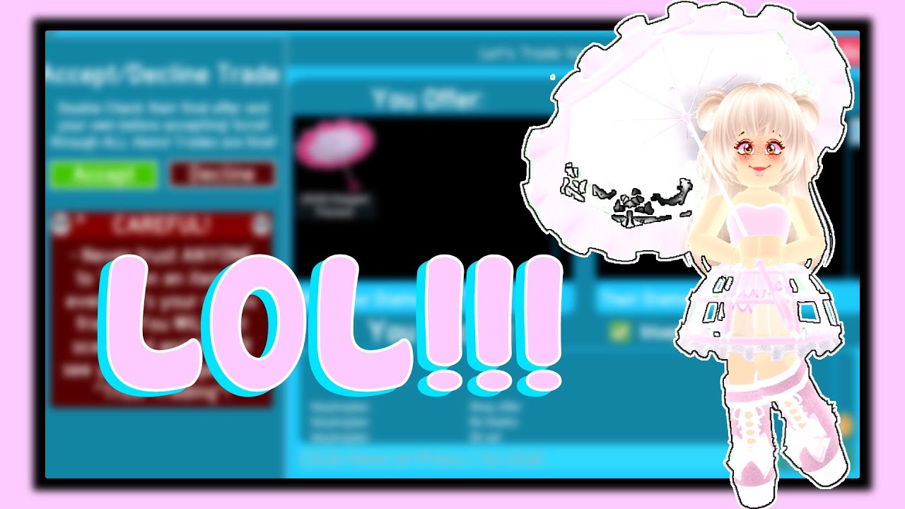 WHAT PEOPLE TRADE FOR PARASOL! | ROYALE HIGH | DALE CYRILLE