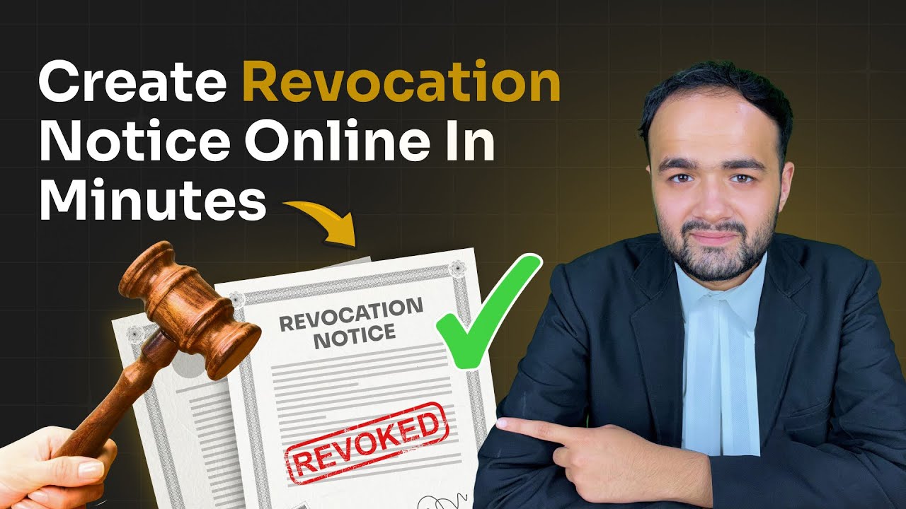 Revocation Notice | Draft Legal Notice Online in Minutes