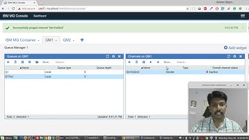 IBM MQ Sending,Receiving Message from Queue Manager to Queue Manager using Web Console