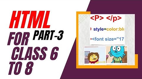 Style, Font Size in HTM For Class 6, 7, 8/Part 3/ HTML for Beginners// HTML Tutorial #html #html5