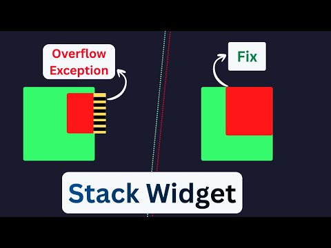 Flutter Stack Widget MASTERCLASS