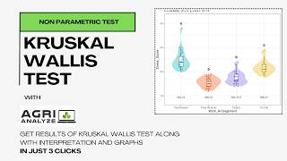 Kruskal-Wallis Test in Agri Analyze | Non-Parametric One-Way ANOVA with Dunn's Post-Hoc Test