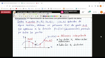 Interpolación  Métodos Numéricos