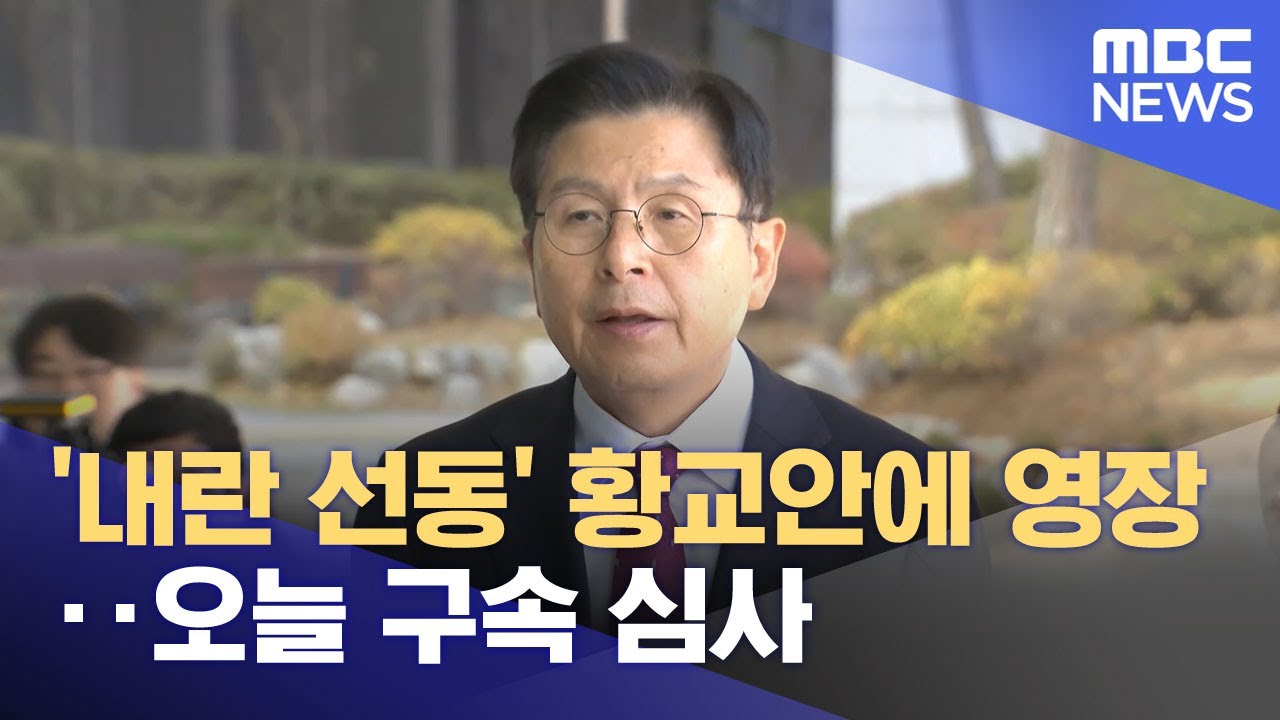 '내란 선동' 황교안에 영장‥오늘 구속 심사 (2025.11.13/뉴스25/MBC)