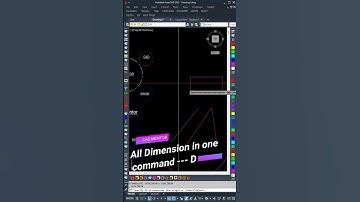 AUTOCAD TUTORIAL DIMENSIONS-D COMMAND #autocad #autocad3d #autocad2d #autocadtutorial #cadtraining
