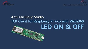 Wizfi360 Raspberry Pi Pico rp2040 TCP Client led On Off