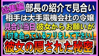 【感動する話☆総集編】お見合いを部長に勧められた俺。相手は大企業の社長令嬢だった　お見合い当日に聞いた真実に驚愕　彼女が突然打ち明けた話は…【泣ける話】【いい話】
