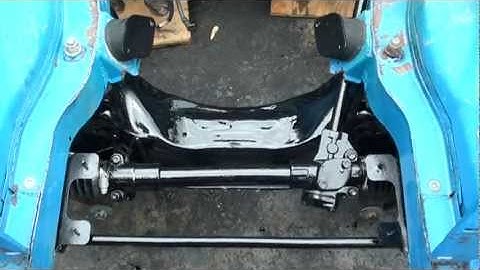 MGB Restoration, Striping Engine Compartment prepping for paint, Clip 5