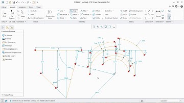 Creo Basic  (Cad designing) (Arc, Ellipse,Spline,Fillet,Chamfer commands) - for beginners (HINDI)