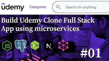 Udemy Clone Full Stack App development #01 (coming soon) #microservices #react