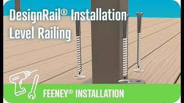 DesignRail® installation: Level railing with base mounted posts and CableRail infill