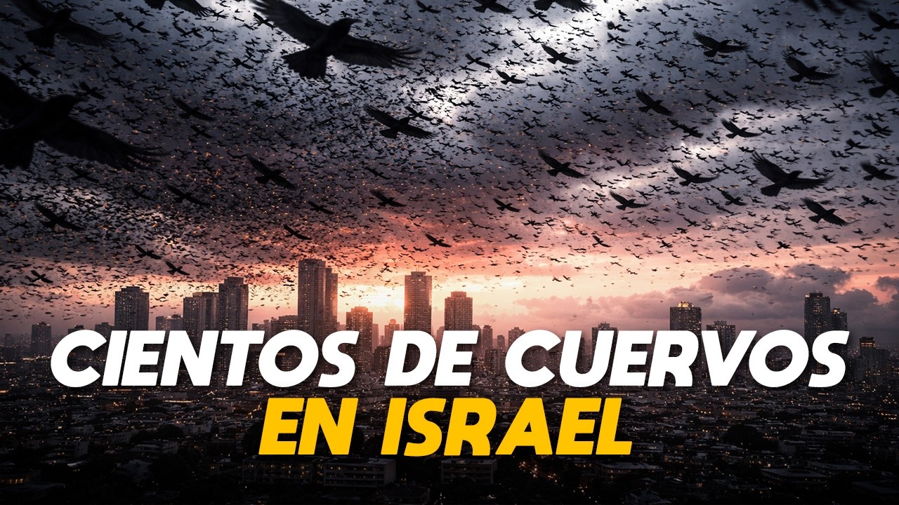 Cientos de CUERVOS aparecen en cielos de Tel Aviv, Israel