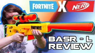 THE OFFICIAL NERF AWP! FORTNITE BASR-L Review! | Walcom S7