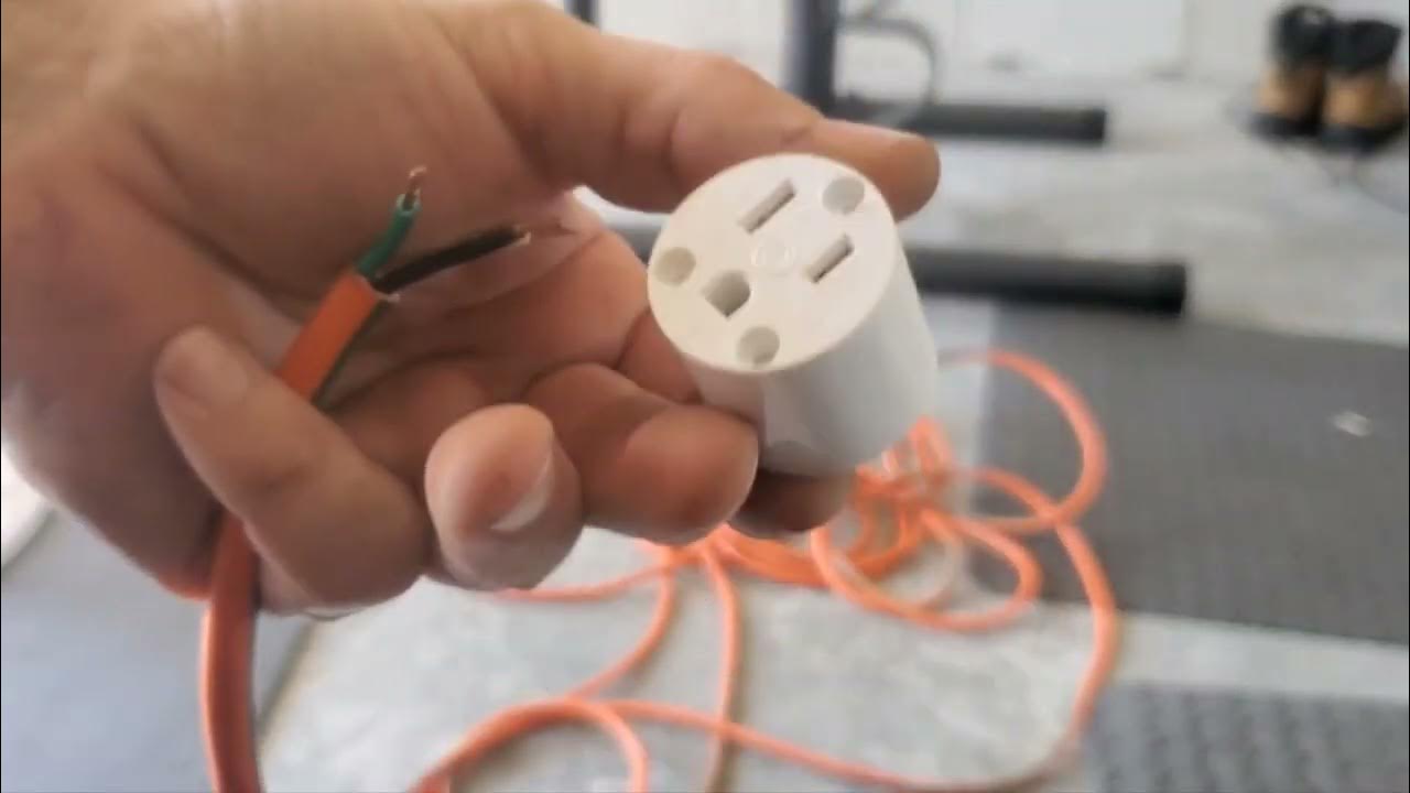 How to fix an extension cord. replace the plug. repair extension cord