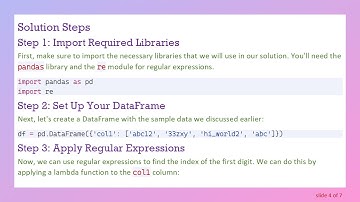 How to Find the First Digit or Letter Index in a Pandas DataFrame