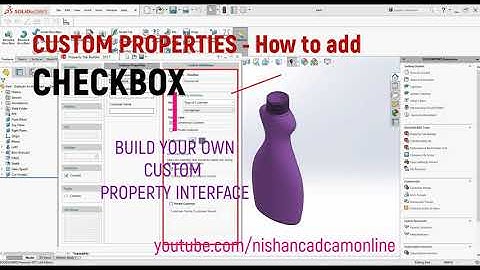 SOLIDWORKS Custom Properties - CHECKBOX