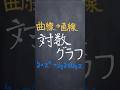 対数グラフ #shorts #数学 #勉強 #解説 #大学受験