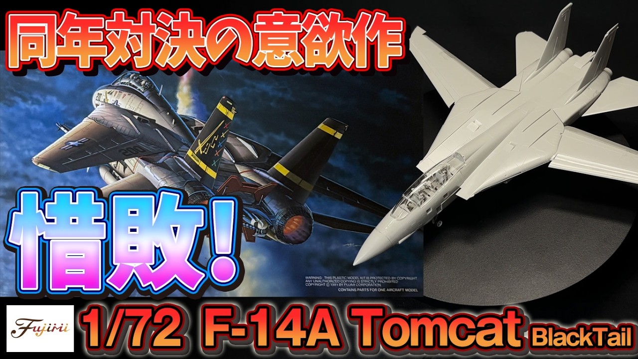 凹モールドの意欲】フジミ F-14A 仮組みレビュー｜ブラックテイル[Dry