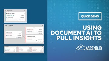 Quick Demo | Leveraging The Ascend.io Platform To Use Document AI