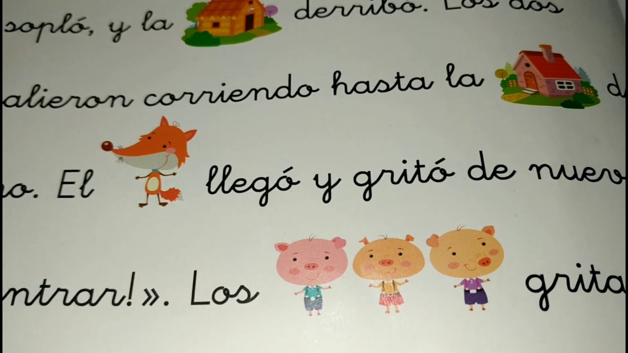 Los tres cerditos. Cuenta cuentos con pictogramas - YouTube