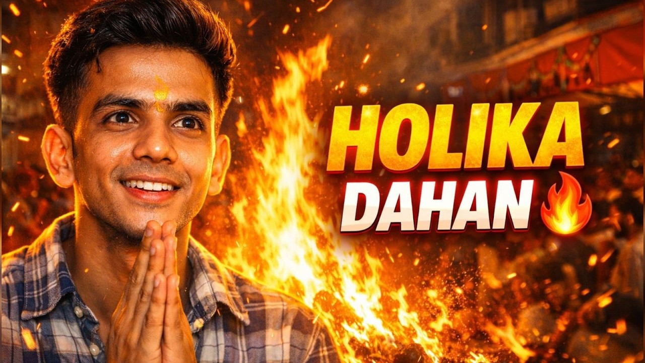 Aaj Holika Dahan Kiya 🔥 | Holi 2026 Celebration Vlog | Family Holi Puja | B Vibes Official