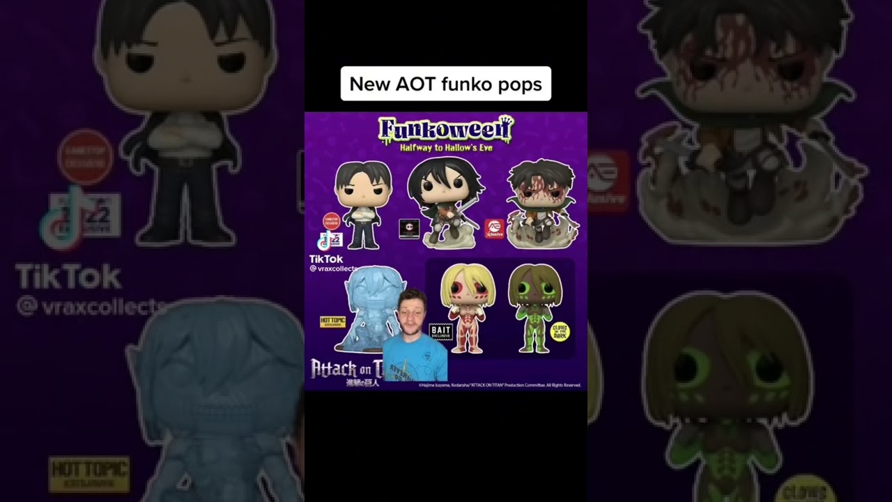 NEW AOT Funko Pops dropping 👀