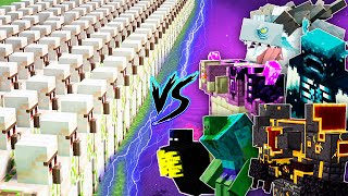 Golems Army vs All Different Bosses | Minecraft Golems And Mods Bosses Fight Java