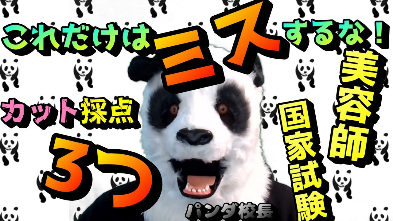 美容師国家試験】カット採点☆最重要3つ！！パンダ美容専門学校 - YouTube