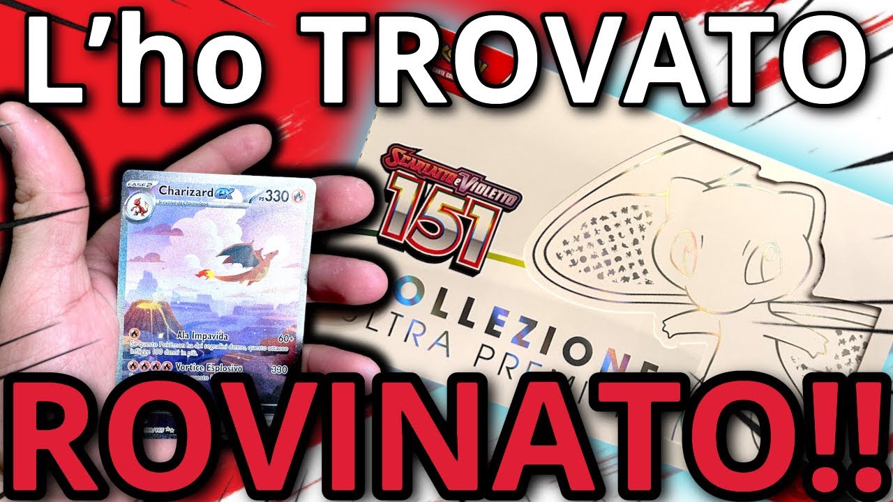 CHARIZARD ROVINATO!! Trovo la carta più rara del set pokemon 151 ma ...