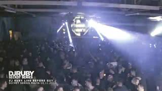 DJ Ruby live video set before Guy J at Secret Series, BMX Warehouse Malta 10-11-18