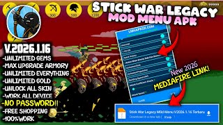 TERBARU 2026 !! Stickwar Legacy Mod Menu V2026.1.16 Terbaru 2026 - Unlimited Gems & No Password
