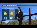 Temperatures will rise, and rain chances will increase