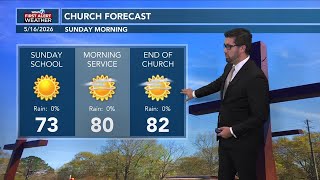 Temperatures will rise, and rain chances will increase