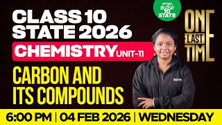 🔴 ONE LAST TIME 🔥 Carbon and Its Compounds | Unit 11 Chemistry | Class 10 | Xylem State 10 Tamil