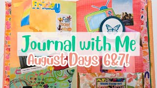 August Journaling | Creative Daily Journal Altered comp Book