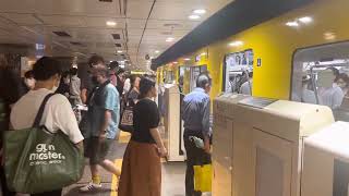 東京メトロ銀座線上野駅１番線／【渋谷行き】電車発着動画