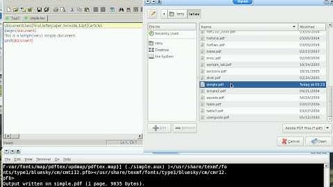 How to produce pdf with LaTeX