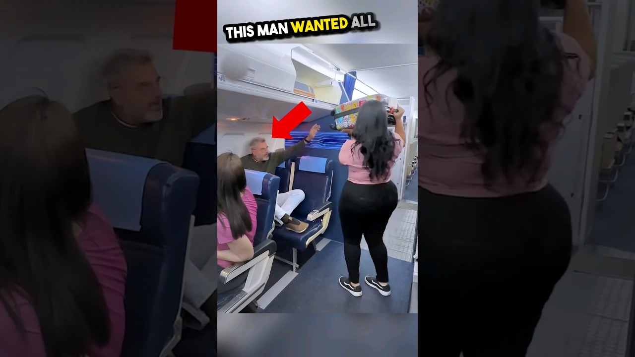 Он думает, что самолет принадлежит ему, и отказывает ей 😡